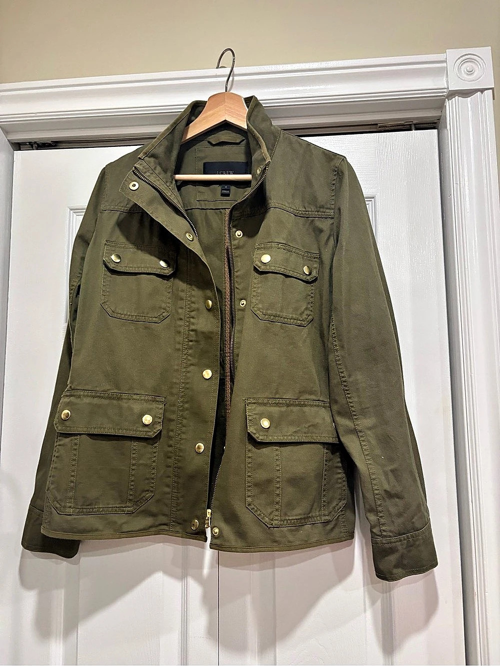 J.Crew Downtown Field Jacket Utility Jacket Green Small